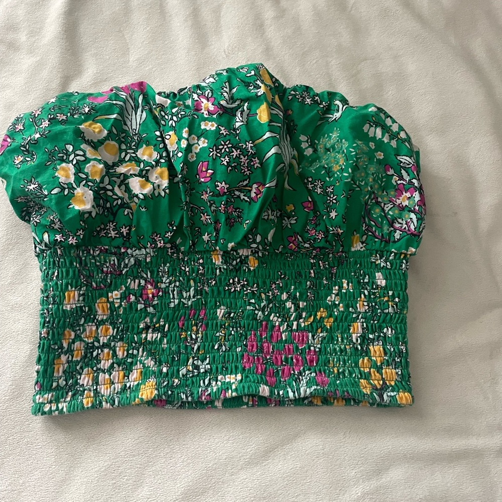 Anthropology floral tube top